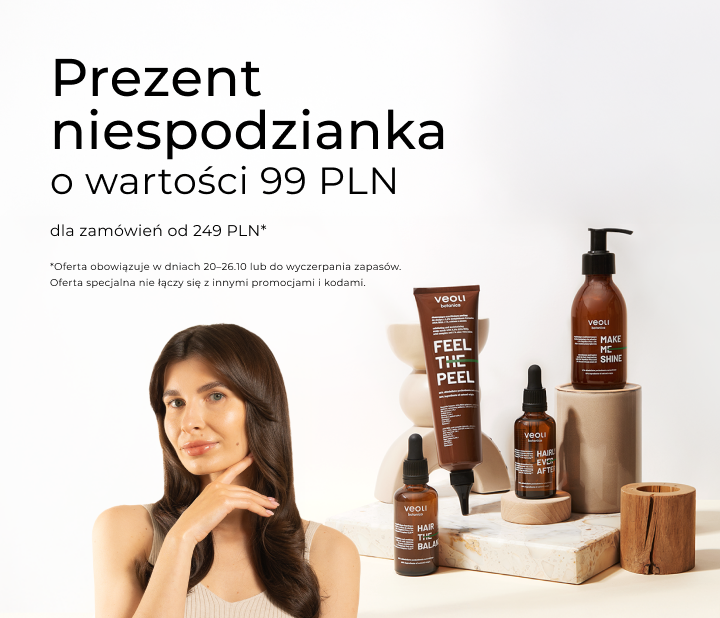 Prezent niespodzianka o wartości 99 PLN dla zamówień od 249 PLN