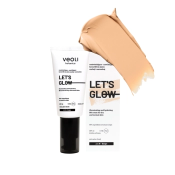 Illuminating and hydrating BB cream for dry and normal skin 2.5 N Beige LET’S GLOW