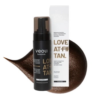 Express tanning foam with vegan DHA, erythrulose and amber extract LOVE AT FIRST TAN Cocoa Kiss