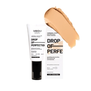 Smoothing and concealing BB cream for oily and combination skin 3.0 W Golden Beige DROP OF PERFECTION