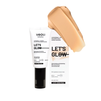 Illuminating and hydrating BB cream for dry and normal skin 3.0 W Golden Beige LET’S GLOW