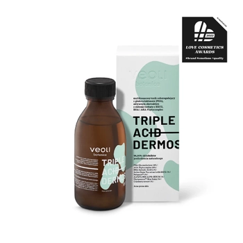 Multi-acid-sebo-regulating tonic with gluconolactone (PHA), active green tea extract with EGCG, BHA and AHA Phytocomplex TRIPLE ACID DERMOSOLUTION