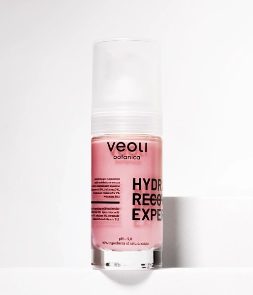 Hydrating and repairing multi-molecular facial serum with hyaluronic acid complex 15%, trehalose 3%, ceramide complex 2% and vitamin B12 HYDRA RECOVERY EXPERT