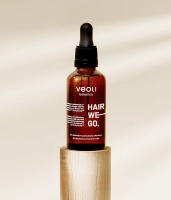Stimulating and strengthening scalp rub with aqueous formula containing 3% Baicapil TM and 2% Sangmodan HAIR WE GO