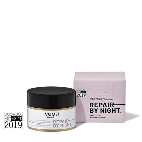 Krem do twarzy na noc z ochroną lipidową “Second Skin” REPAIR BY NIGHT 60 ml