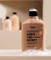 Moisturizing and soothing daily shampoo with 1% trehalose, 1% aloe vera juice, a ceramide complex, and melatonin HAIR'S THE SECRET