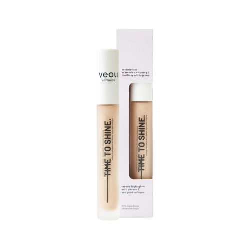 Creamy highlighter with vitamin E and plant collagen TIME TO SHINE