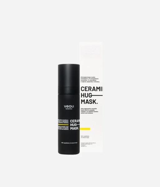 Ultraregenerująca maska ceramidowa z 3% kompleksem ceramidów, 1% ekstraktem z wąkroty azjatyckiej i trehalozą CERAMIDE HUG MASK