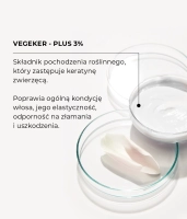 Smoothness and lustre mask for hair lamination with 3% VegeKer-Plus and 2% Meadowfoam seed oil MAKE ME SHINE