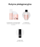 Wyciszająco-łagodzący krem SOS z prebiotykami 0,1%, ekstraktem z wąkroty azjatyckiej 0,2% oraz olejem konopnym 5% SKIN RESCUE SOS