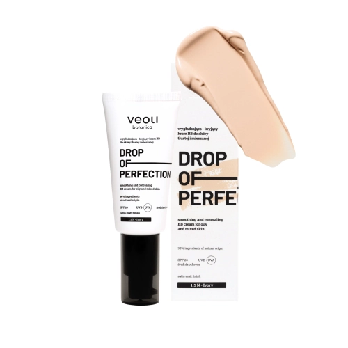 Smoothing and concealing BB cream for oily and combination skin 1.5 N Ivory DROP OF PERFECTION