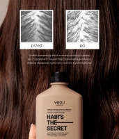 Nawilżająco-łagodzący szampon do codziennego stosowania z 1% trehalozy, 1% soku z aloesu, kompleksem ceramidów i melatoniną HAIR'S THE SECRET