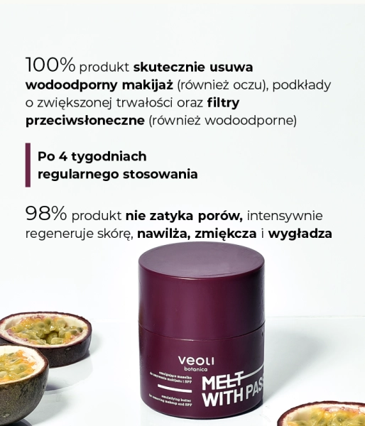 Emulsifying butter for removing makeup and SPF MELT WITH PASSION