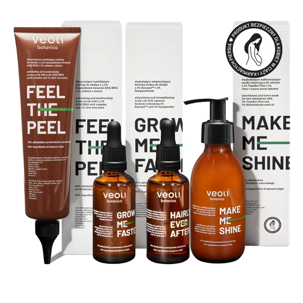 Comprehensive trichological set for scalp and hair care - Intensive growth
