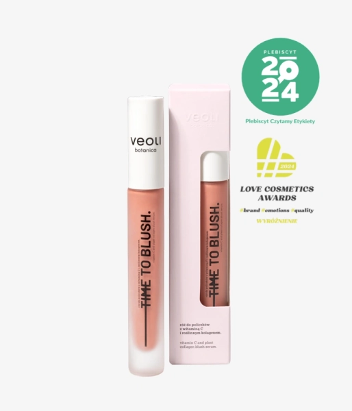 Róż do policzków z witaminą C i roślinnym kolagenem TIME TO BLUSH