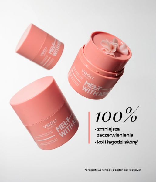 Emulsifying soothing cleansing butter for removing makeup and SPF for couperose skin MELT WITH KINDNESS