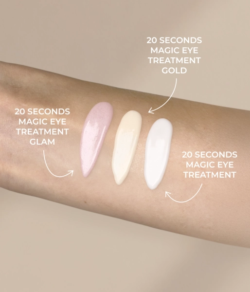 Brightening, lifting and repairing eye and eyelid serum with caffeine, peptides, hyaluronic acid and Beautifeye™ complex 20 SECONDS MAGIC EYE TREATMENT GOLD
