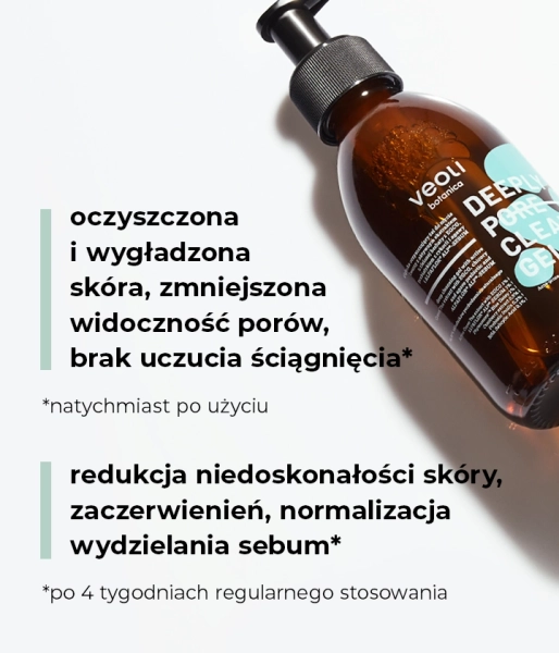 Głęboko oczyszczający żel do mycia twarzy z aktywnym ekstraktem z zielonej herbaty z EGCG, prebiotykiem z cykorii i agawy i ALPAFLOR® ALP®-SEBUM DEEPLY PORE CLEANSING GEL