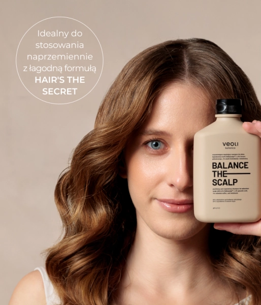 Purifying and regulating shampoo for seborrheic scalp with 0.5% Defenscalp™, 1.4% glycolic acid, 1% colloidal sulfur, and melatonin BALANCE THE SCALP