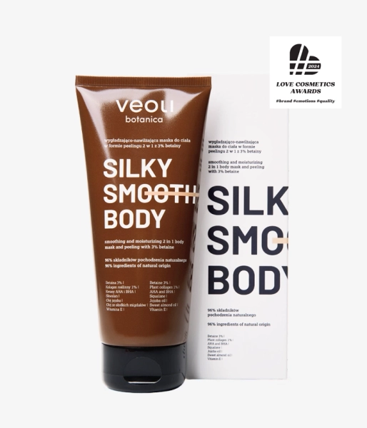 Smoothing and moisturizing body mask in the form of 2-in-1 scrub with 3% betaine SILKY SMOOTH BODY