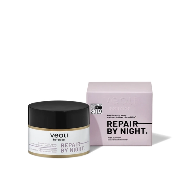 Krem do twarzy na noc z ochroną lipidową “Second Skin” REPAIR BY NIGHT 50 ml