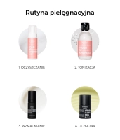 Kojąco-wzmacniający lekki krem na naczynka ze stabilną witaminą C 2%, ekstraktem z dzikiego indygo 1% i ekstraktem z liści wąkroty azjatyckiej 1% REDNESS HARMONY