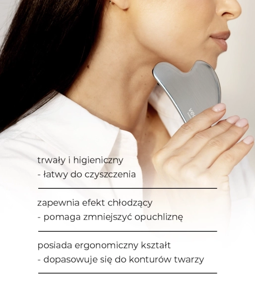 Gua Sha stainless steel facial massage plate STAINLESS STEEL GUA SHA