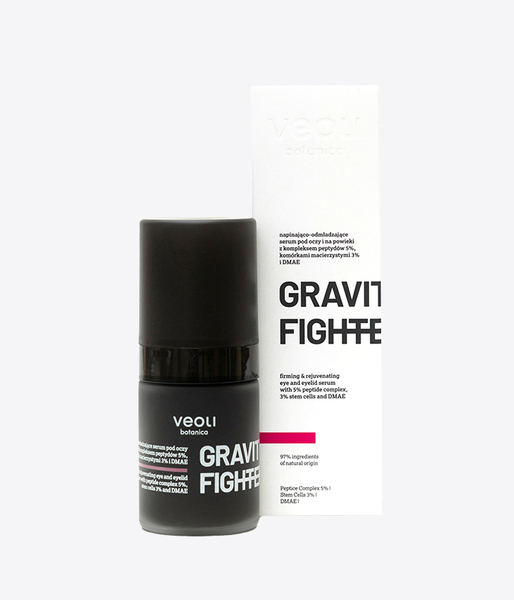 Firming & rejuvenating eye and eyelid serum with 5% peptide complex, 3% stem cells GRAVITY FIGHTER