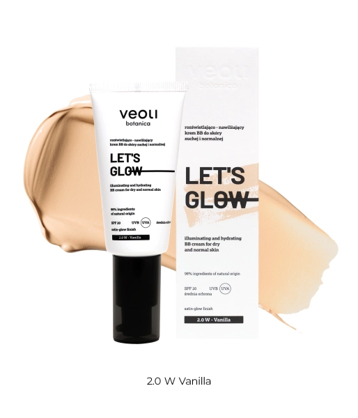 Illuminating and hydrating BB cream for dry and normal skin 2.0 W Vanilla LET’S GLOW