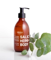 Body washing gel with 2% Biogenic Sallic-210 encapsulated salicyl acid and aloes juice SALIC HERO BODY