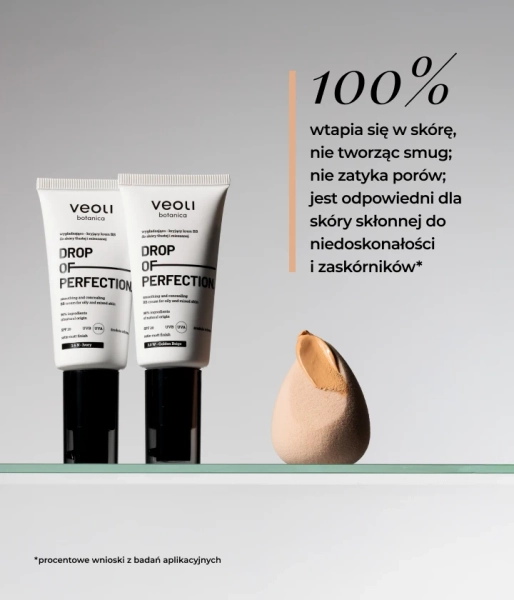Smoothing and concealing BB cream for oily and combination skin 2.5 N Beige DROP OF PERFECTION