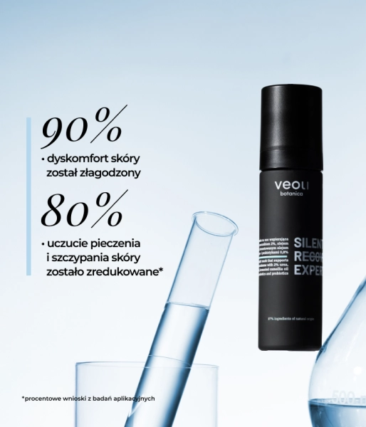 Wyciszająca maska na noc wspierająca mikrobiom z mocznikiem 2%, olejem konopnym 2%, fermentowanym olejem z kamelii oraz pre- i probiotykami 0,8% SILENT RECOVERY EXPERT