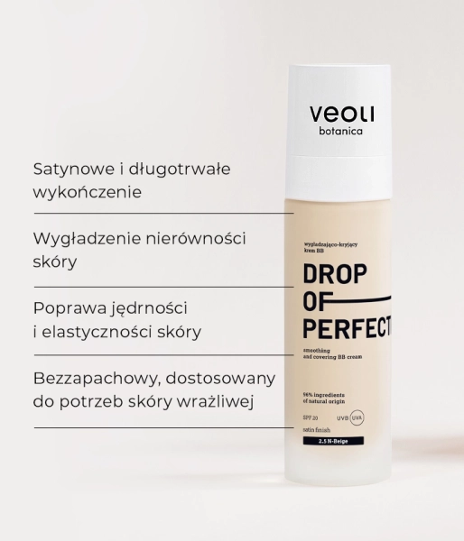  Krem wygładzająco-kryjący BB z SPF 20 DROP OF PERFECTION 1.0 N Fair