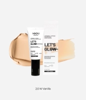 Rozświetlająco-nawilżający krem BB do skóry suchej i normalnej 2.0 W Vanilla LET'S GLOW