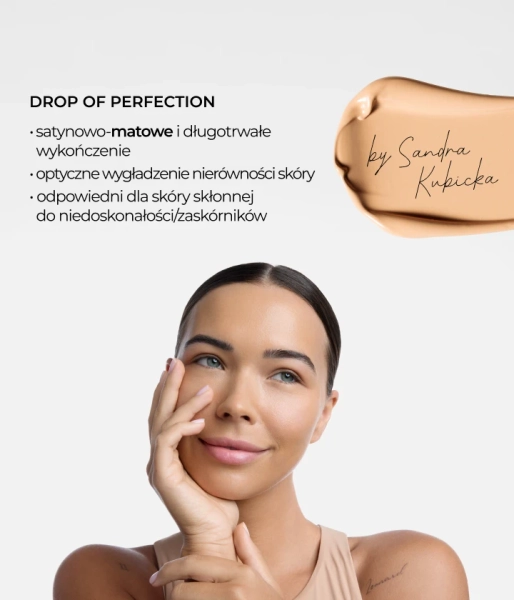 Wygładzająco-kryjący krem BB do skóry tłustej i mieszanej 2.5 N Beige DROP OF PERFECTION