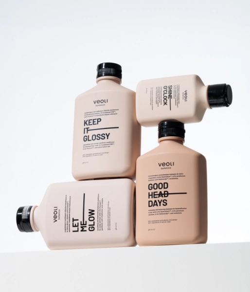 Wygładzająco-dyscyplinująca odżywka emolientowa do włosów zniszczonych z 2% Crodabond™ CSN, 0,5% Fucocert™ i naturalnymi olejami roślinnymi KEEP IT GLOSSY