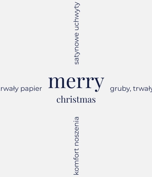 Świąteczna torba prezentowa – Merry Christmas by Veoli Botanica