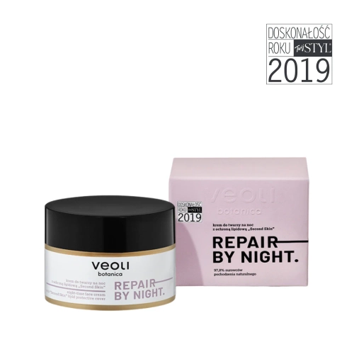 Krem do twarzy na noc z ochroną lipidową “Second Skin” REPAIR BY NIGHT 50 ml
