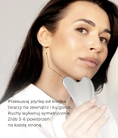 Płytka do masażu twarzy Gua Sha ze stali nierdzewnej STAINLESS STEEL GUA SHA