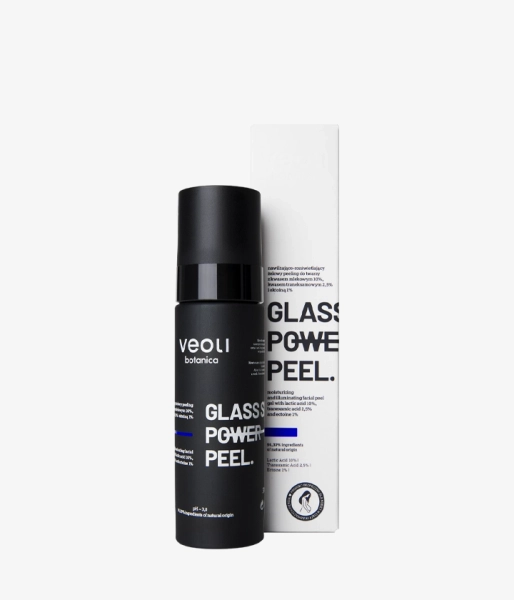 Moisturizing and illuminating facial peel gel with lactic acid 10%, tranexamic acid 2,5% and ectoine 1% GLASS SKIN POWER PEEL