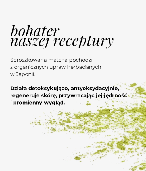 Triple-acid enzyme facial peel with AHA Phytocomplex 10%, PHA 10%, BHA - MATCHA POWER PEEL