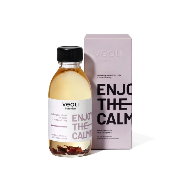  Relaxing body oil with rose petals ENJOY THE CALMNESS