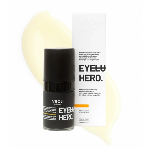 Energizing & Illuminating Eye and Eyelid Serum with 4% Ultra-Stable Vitamin C, 1% Caffeic Acid, and Hesperidin EYELUMINATE HERO