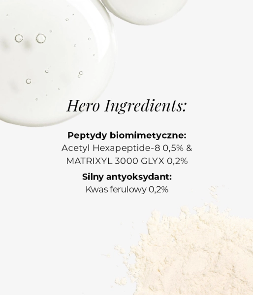Broad-spectrum light anti-photo-aging cream with 0.2% neuropeptides and 0.2% ferulic acid SPF 50+, UVA, UVB, PA++++, HEV/IR HELLO, LIFTED SKIN