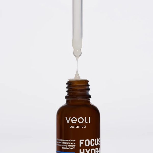 Ultra-hydrating gel serum with Triple Hyaluronic Acid Complex and KombuchkaTM Black Tea Ferment™ FOCUS HYDRATION GEL