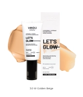 Rozświetlająco-nawilżający krem BB do skóry suchej i normalnej 3.0 W Golden Beige LET'S GLOW