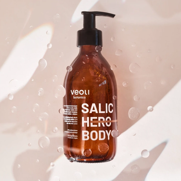 Body washing gel with 2% Biogenic Sallic-210 encapsulated salicyl acid and aloes juice SALIC HERO BODY