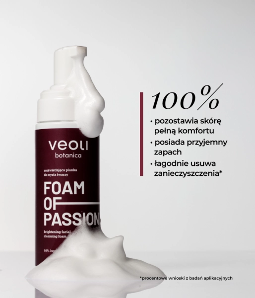 Brightening facial cleansing foam FOAM OF PASSION