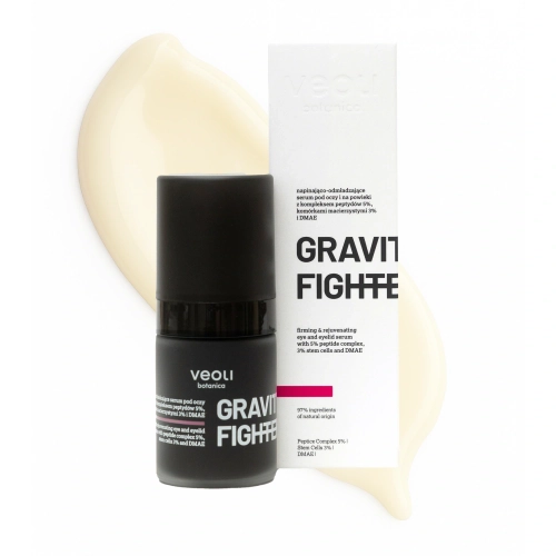 Napinająco-odmładzające serum pod oczy i na powieki z kompleksem peptydów 5%, komórkami macierzystymi 3% GRAVITY FIGHTER