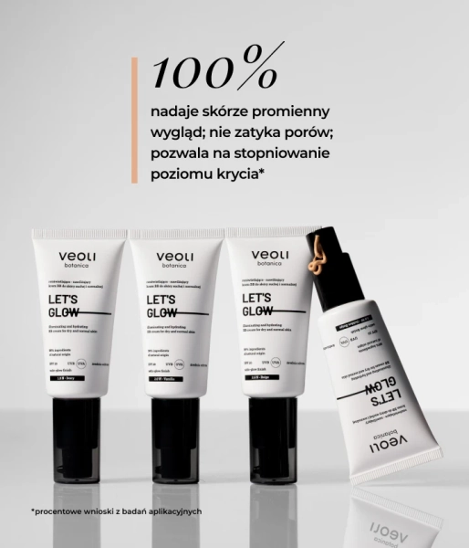 Rozświetlająco-nawilżający krem BB do skóry suchej i normalnej 1.5 N Ivory LET'S GLOW